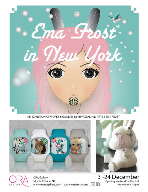 Ema Frost in New York - Exhibition 3-24 Dec 2016