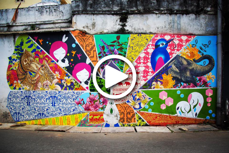 Our Timelapse in India while Painting: Sept 2016